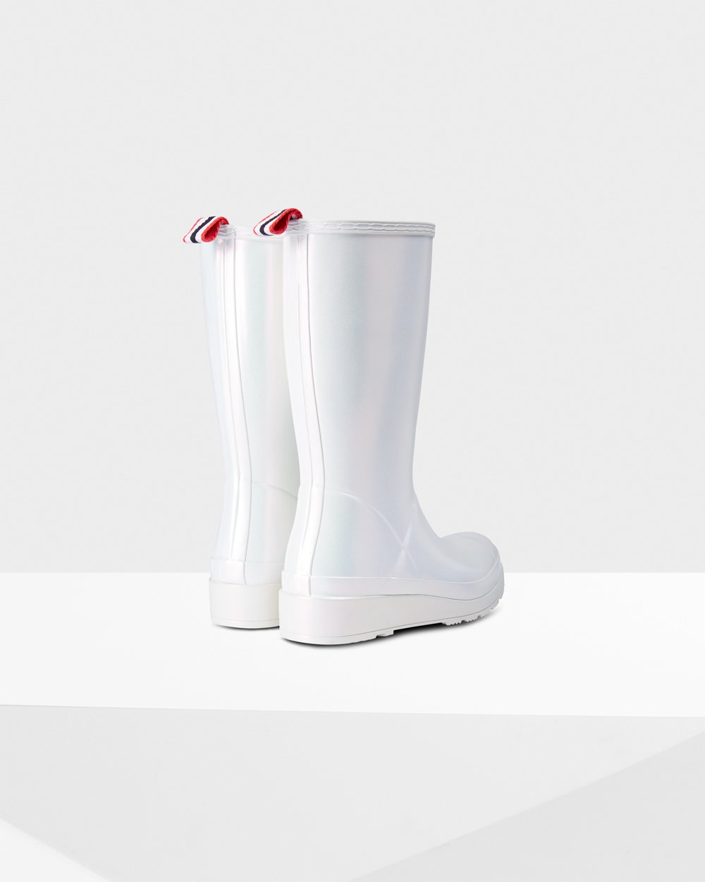 Play Boots Dames - Hunter Original Tall Nebula Rain - Zilver - 45KICJMHQ